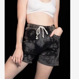 Big Bud Sweat Shorts Black Magic Waters Tie Dye